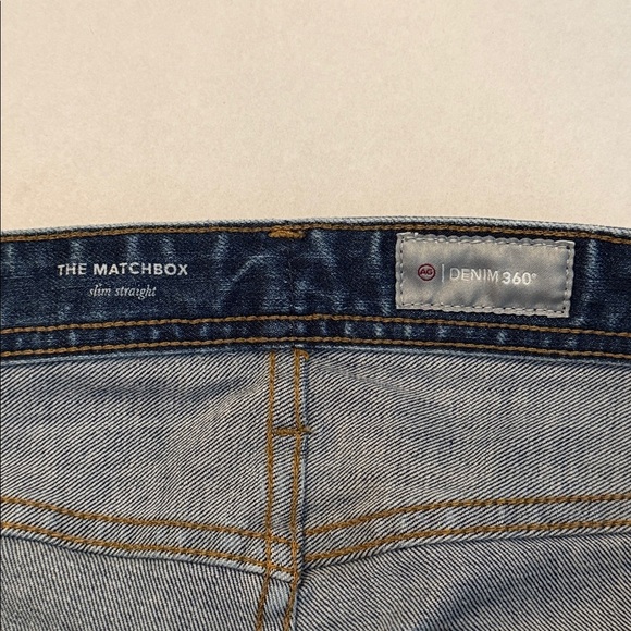 AG Jeans Men's The Matchbox Slim Straight Distressed Blue Jeans Size 33x33 - Picture 7 of 11